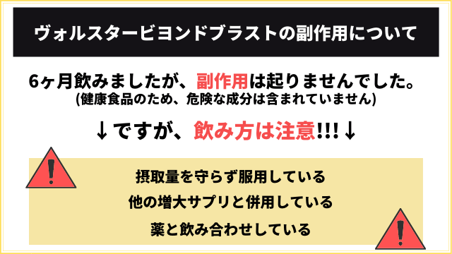 ヴォルスタービヨンドブラストの副作用について